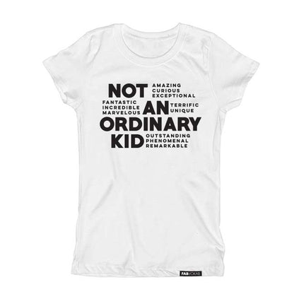 NOT AN ORDINARY KID Short Sleve T-shirt FABVOKAB