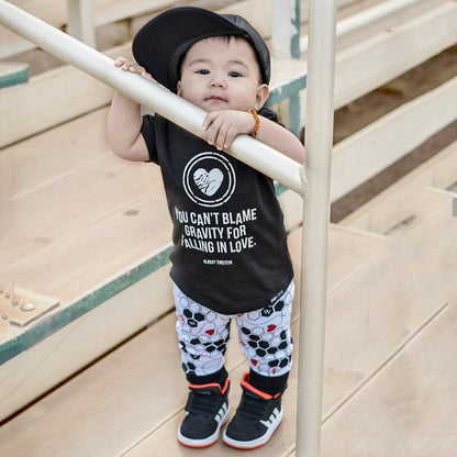 LOVE AND GRAVITY Short Sleeve  Kids, Boys, Girls T-shirt FABVOKAB