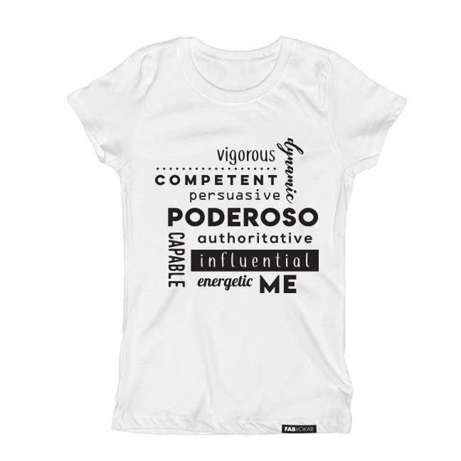 PODEROSO Short Sleeve T-shirt FABVOKAB