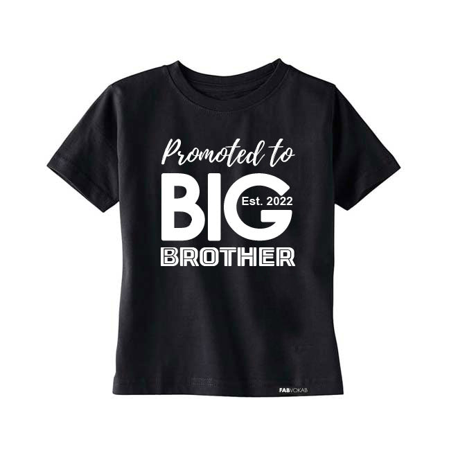 PROMOTED TO BIG BROTHER Kids, Boys, Unisex Short Sleeve T-shirt FABVOKAB