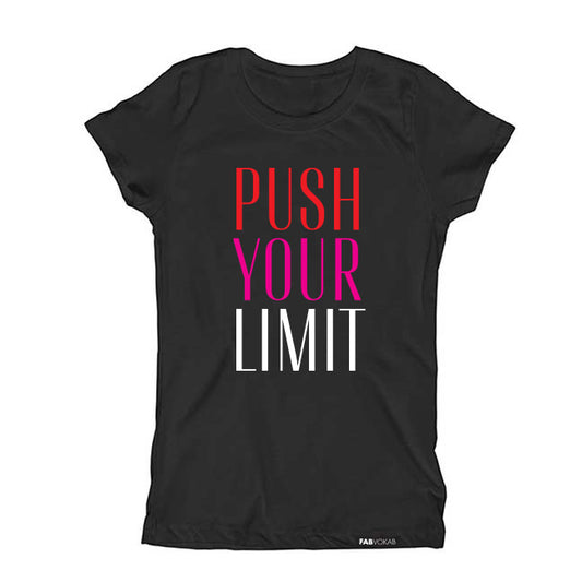 Push Your Limit Kids, Girls, Teen Short Sleeve T-shirt