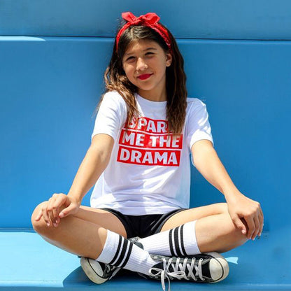 SPARE ME THE DRAMA Kids, Girls, Boys, Unisex Short Sleeve T-shirt FABVOKAB