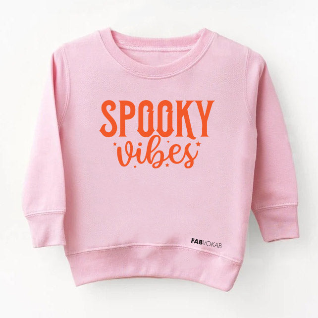 Spooky Vibes Unisex Toddler, Kids Sweatshirt FABVOKAB