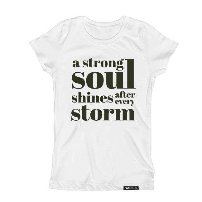 A STRONG SOUL KIDS, GIRLS, BOYS, UNSEX TEEN SHORT SLEEVE T-SHIRT FABVOKAB