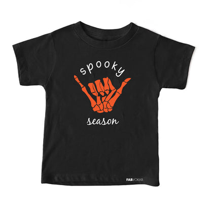 SPOOKY SEASON KDS, BOYS, GIRLS, UNISEX, TEEN HALLOWEEN T-SHIRT FABVOKAB