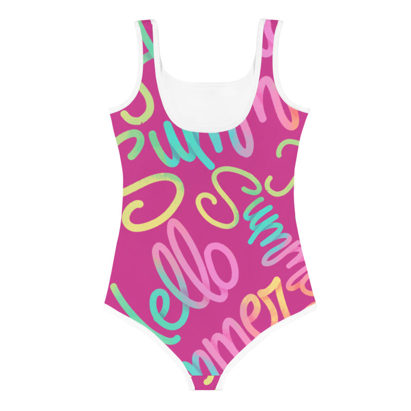 Summer Little Girls Kids Swimsuit (pink) FABVOKAB
