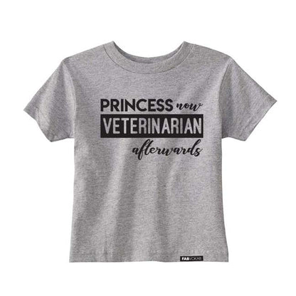 PRINCESS NOW VET AFTERWARDS Short Sleeve T-shirt FABVOKAB