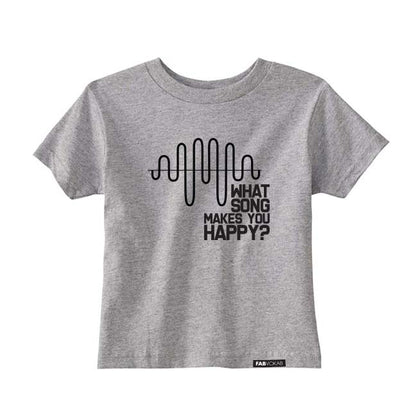 WHAT SONG MAKES YOU HAPPY? Short Sleve T-shirt FABVOKAB