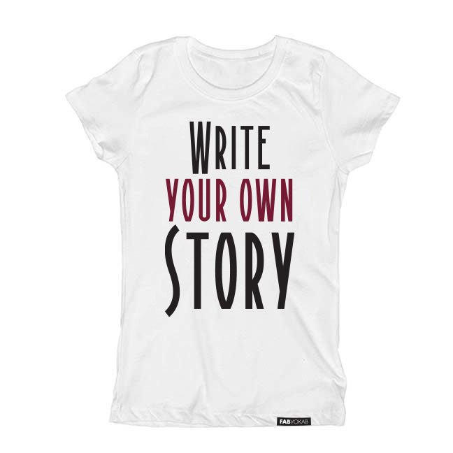 Write your own story kids tshirt