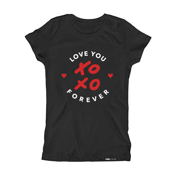 LOVE YOU FOREVER (XOXO) Short Sleeve T-shirt FABVOKAB