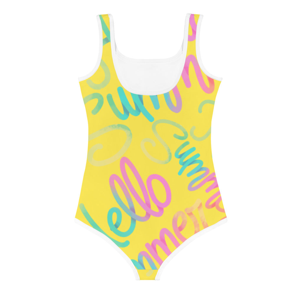 Summer Little Girls Kids Swimsuit (yellow) FABVOKAB