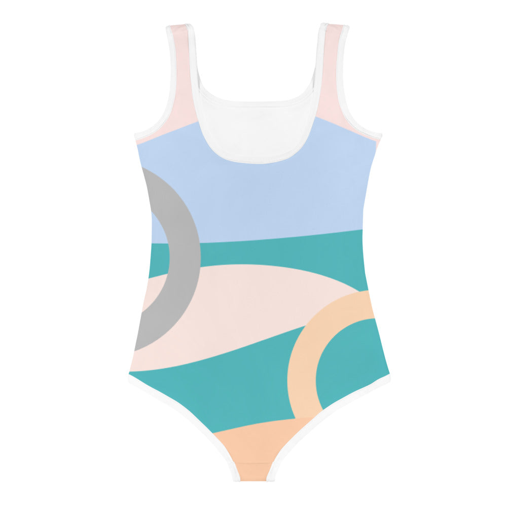 Dreamy Pastels Kids Little Girls Swimsuit FABVOKAB