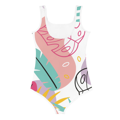Happy leaves, Kids, Little Girls Swimsuit FABVOKAB