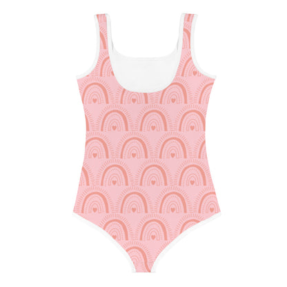 Rainbow Kids Little Girls Swimsuit FABVOKAB