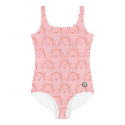 Rainbow Kids Little Girls Swimsuit FABVOKAB
