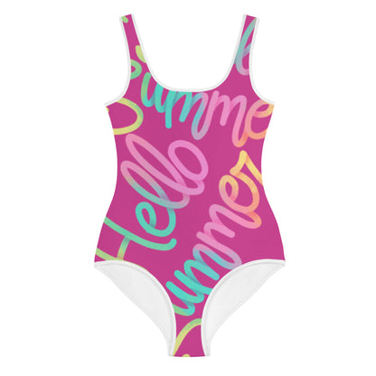 Summer Kids Big Girls Teen Swimsuit (pink) FABVOKAB