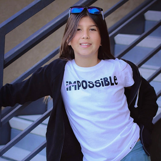 IMPOSSIBLE-POSSIBLE KIDS TEEN UNISEX GIRLS BOYS T-SHIRT FABVOKAB