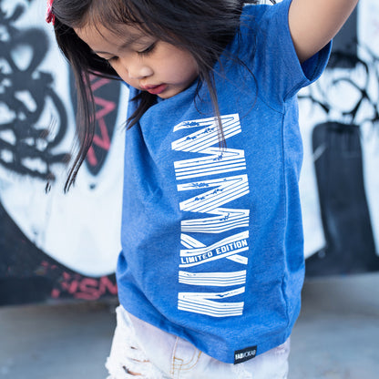 LIMITED EDITION in Roman Numerals Custom Blue Short Sleve T-shirt FABVOKAB