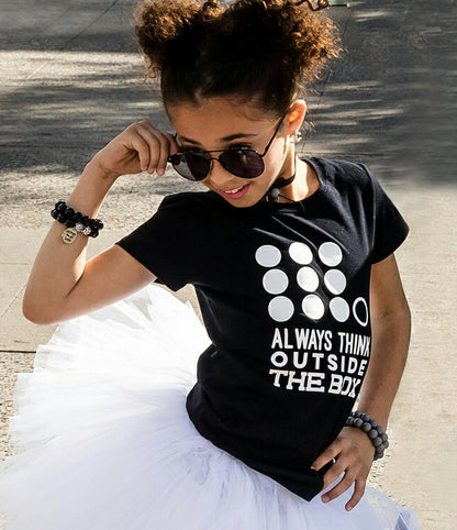ALWAYS THINK OUTSIDE THE BOX Short Sleeve T-shirt FABVOKAB