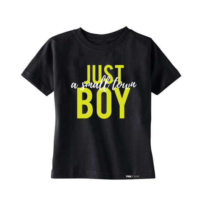 JUST A SMALL TOWN BOY Kids, Boys, Teen Short Sleeve T-shirt FABVOKAB