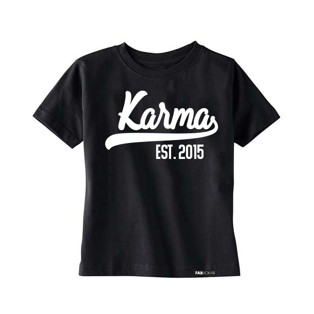 KARMA Custom Kids Short Sleeve T-shirt FABVOKAB
