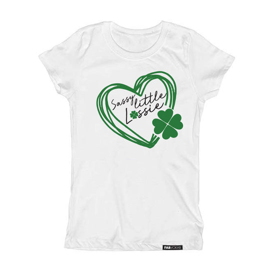 Sassy Little Lassie Saint Patrick's Short Sleeve Kids, Girls, Teens T-shirt