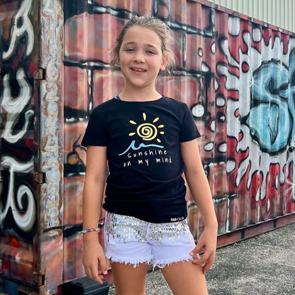 SUNSHINE ON MY MIND Summer Kids Girls Boys Teen T-Shirt FABVOKAB