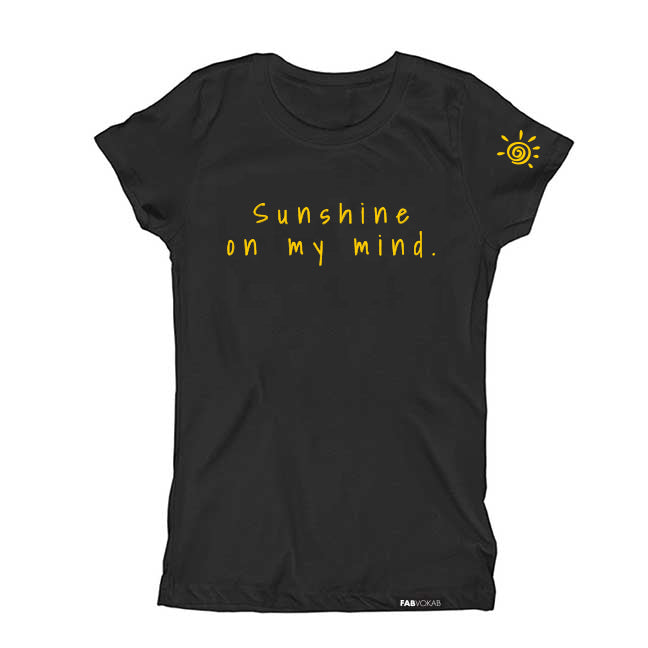 SUNSHINE ON MY MIND. Summer Kids Girls Boys Teen T-Shirt FABVOKAB